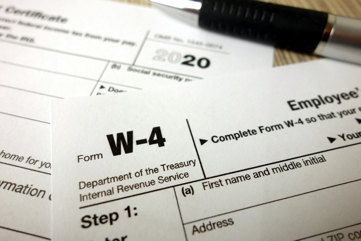 美国国税局发布2021年员工扣缴税款新表格W-4